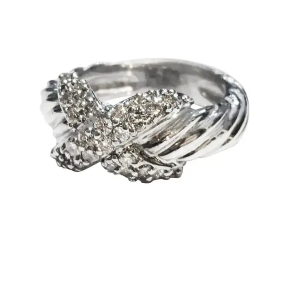 David Yurman Jewelry - David yurman X crossover diamond ring